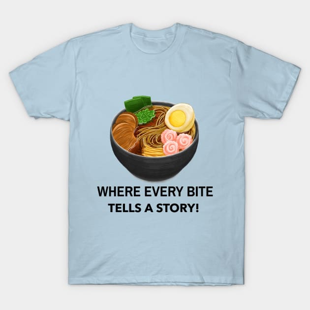 Food bloggers tell a story T-Shirt by Hermit-Appeal